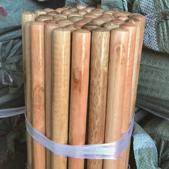Cheap Price China Manufacturer Natural Painted and Plastic Coated Wooden Mop Handle Broom Stick