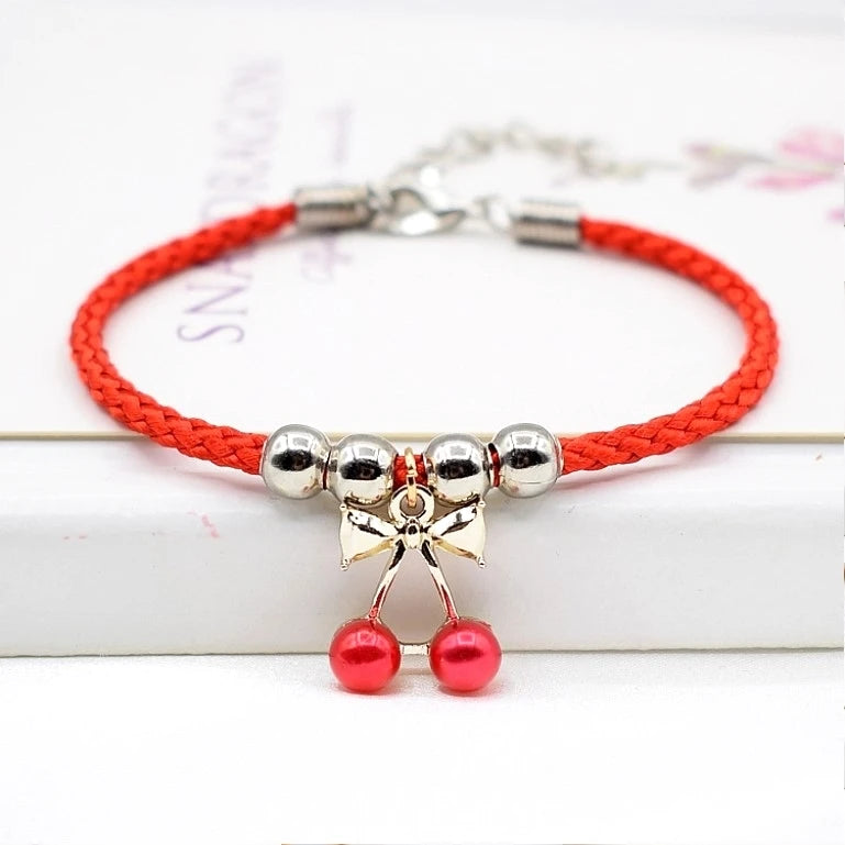 Factory Price Handmade Colorful Rope Lucky Adjustable Bracelet for Women Girls Birthday Gifts Sweet Tassel Fashion Bangles Femme