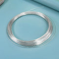 Wholesale DIY 99.9% Sterling Silver Wire for Fashion Jewelry Making Different Size for Choice Silver Color 1892169