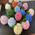 Z-0197 Low MOQ UV Artificial Hydrangeas Multicolor Hydrangeas Silk Artificial Flowers for Home Decoration