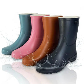 Customized Premium Adult Women's Summer Autumn Recyclable Anti-slip Waterproof Rubber Mud Wellington Boots
