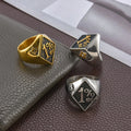 New Hot Selling Fashion Rings for Men Stainless Steel Number Ring Jewelry Ring for Men Birthday Gift