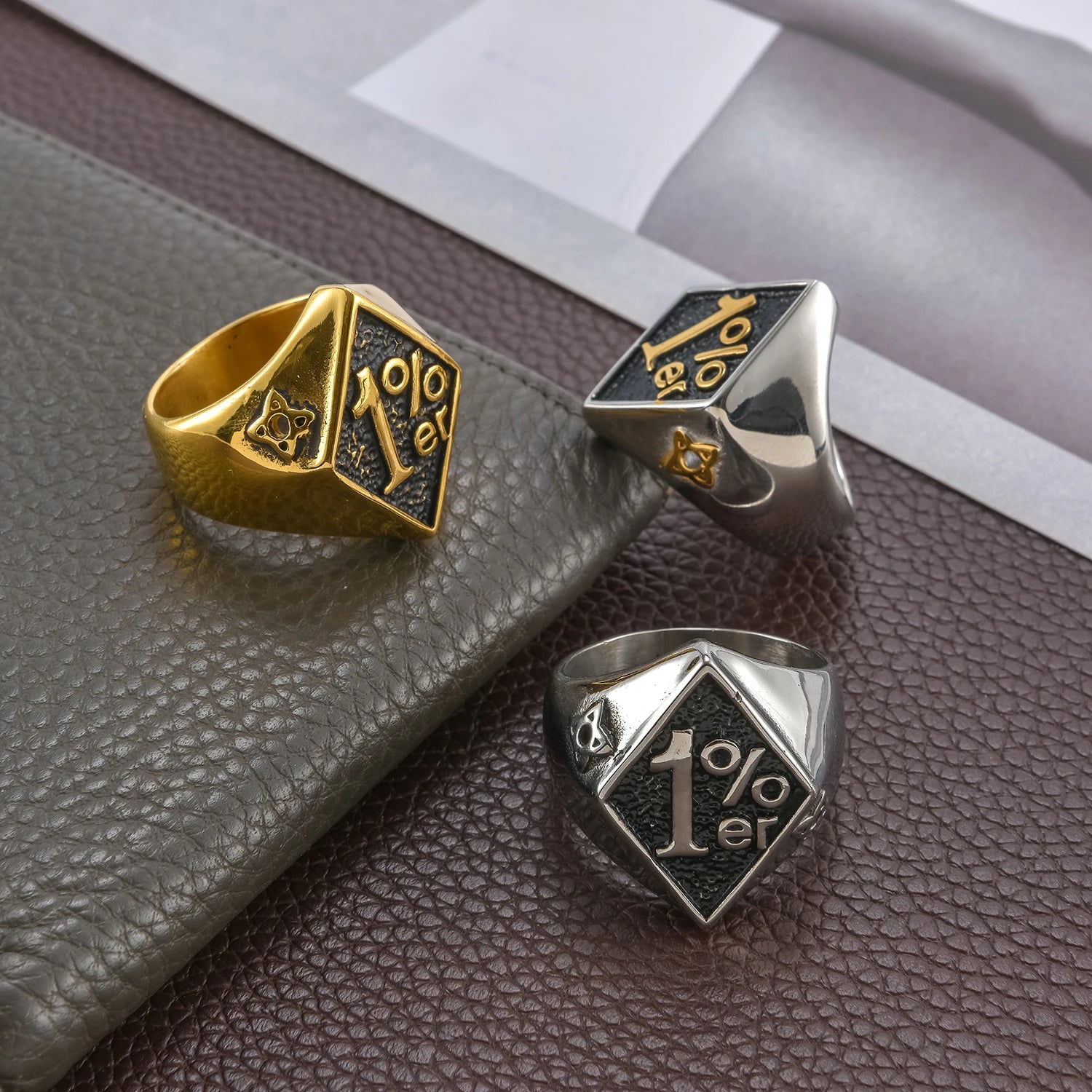 New Hot Selling Fashion Rings for Men Stainless Steel Number Ring Jewelry Ring for Men Birthday Gift
