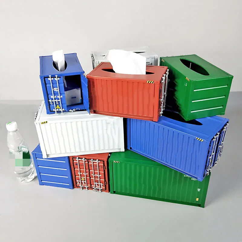 Container Model Tissue Boxes Cover Home Decorative Napkin Holder Iron Crafts Container Tissue Boxes