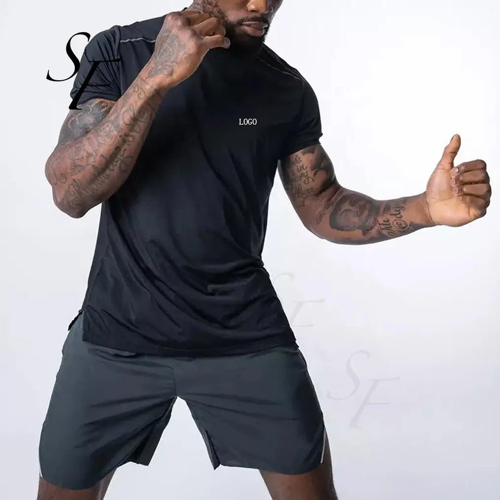 Custom Summer Short Sleeve Casual Oversized New Clothing Fitness Running O-Neck Sport Quick Dry Men's T-shirt