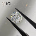 Starsgem Lab Grown IGI Certified Diamond D VVS2 White Round Brilliant 0.3ct 0.5ct HPHT Lab Diamond
