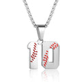 Inspiration Baseball Jersey Number Necklace Stainless Steel Charms Number Pendant for Boys Men