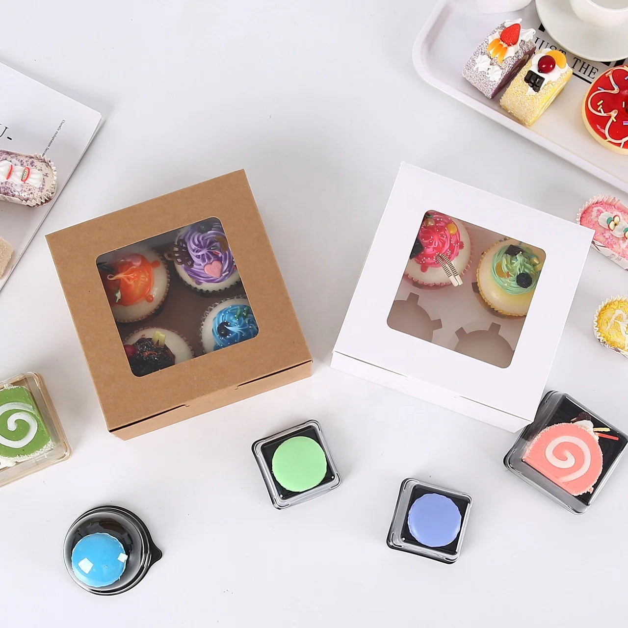 Trending Products 2025 New Arrivals New Fashion Custom Logo Chocolate Kraft Paper Box Moon Cake Cookie Candy Packaging Paper Box