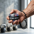 Custom Fitness Equipment Durable Hand Grip Ball LED Gyro Ball for Strength Training