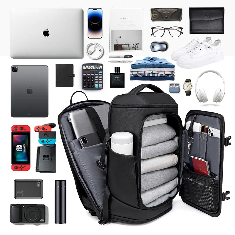 FENRUIEN Custom Wholesale Business Backpack Large Capacity Travel Backpack Laptop Backpack 16inches Shoe Storage Can Be Expanded