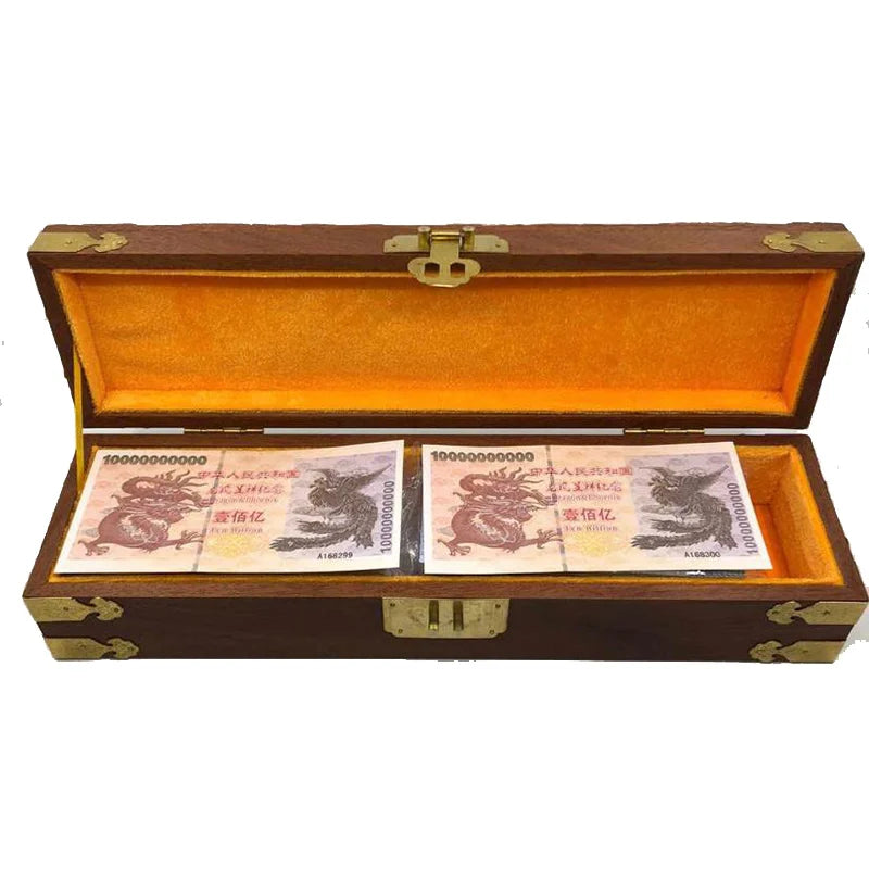 1000 Pcs Chinese Dragon Style Collectibles Money Ten Billion Black Dragon Banknote Dollar Paper for Collection and Gift