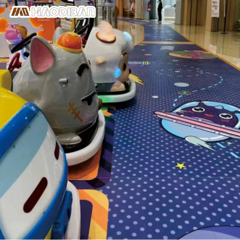 Custom Pattern Graphic 3D Digital Printed PVC Flooring Modern Design Style Commercial Wear-Resistant Vinyl Roll for Indoor Use