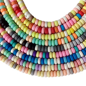 2024 Hot Selling Light Orange Circular Polymer Clay DIY Mobile Phone Chain Necklace Handmade Craft Jewelry