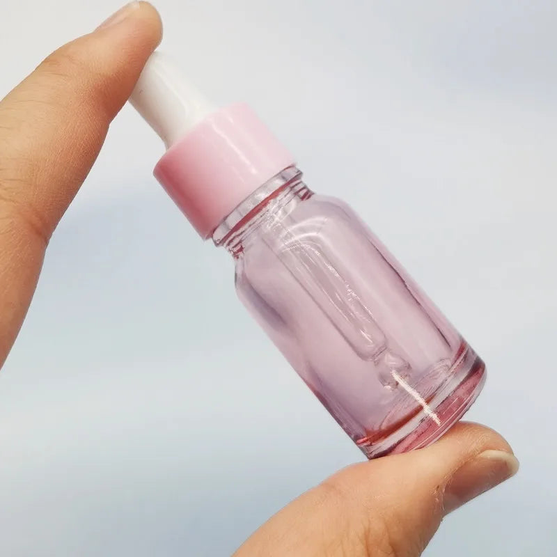 Stock Cosmetic Glass Amber/clear/frosted/pink Dropper Bottle 5ml 15ml 30ml 50ml 100ml Personal Care Serum/essential Oil Bottles