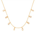 Laodun Hot Sales Popular S925 Silver Necklace Creative Simple Zircon Charm Custom Sterling Silver Jewelry Chain Necklace Vermeil