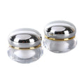 Luxury 15g Mini Acrylic Cosmetic Plastic Bottle with Pump Sprayer Screw Cap for Cream Products