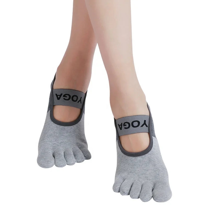 Professional OEM Quality Cotton Knitted Yoga Toe Socks Manufactured in China