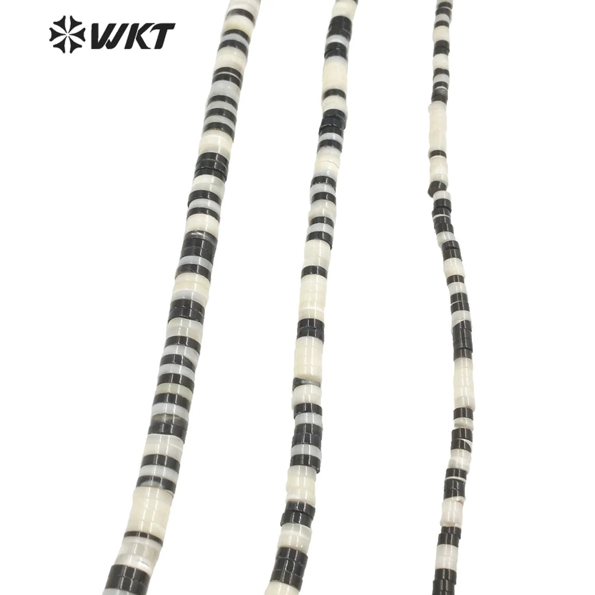 WT-G323 Wholesale Handmade Jewelry Shell Spacer Beads for Necklace Design in 40cm Long Strand Beads for DIY