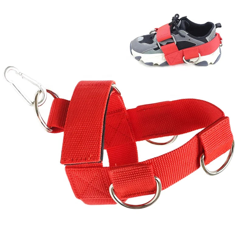 Gym Glute Kickback Machine Ankle Straps Exercise Fitness Kickback Ankle Strap 4 Connection Points Glute Rear Kickback Machine