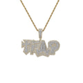 CN397   Hip Hop Pendant Micro Pave with CZ Stones Necklace Men Gift Jewelry