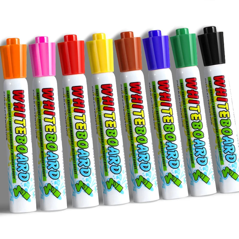 12 Color Suit White Board Pen Non-toxic Customized Logo Refillable Empty Nid Erasable Marker Best Whiteboard Pen 12pcs/sets 003