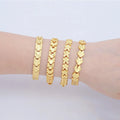 Jxx Competitive Price Wholesale Brass 24K Gold Plated Classic Charm Minimalist Bracelet for Unisex Jewelry 2024