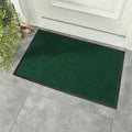 Modern Luxury 2x3 Black Ribbed Indoor/Outdoor Entryway Mat Non-Slip PVC with Washable Design for Patio Backyard Garage