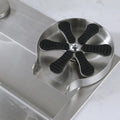 304 Stainless Steel High Pressure Glass Rinser 9 Holes Automatic Bottle Cleaner Bar Accessories Cup Cleaner for Sink