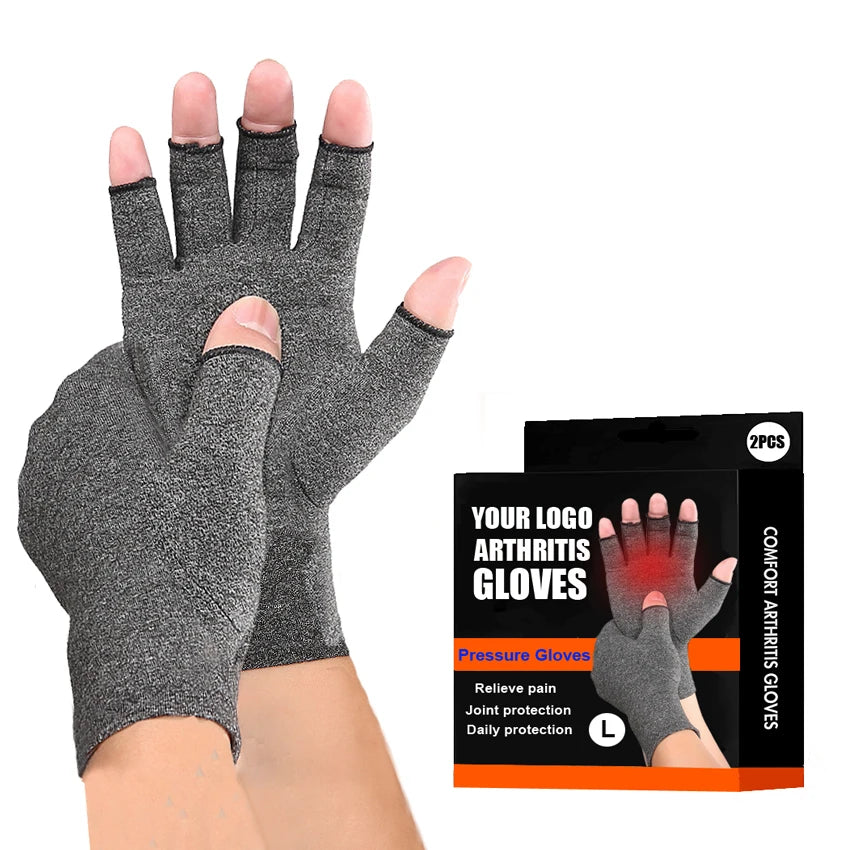 Wholesale Compression Arthritis Gloves Wrist Support Cotton Joint Pain Relief Hand Brace Women Men Therapy Wristband HA01864