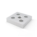 9090A-M16 Aluminium Base Plate Silver White Anodizing Profile End Connection Plate for 9090 T Slot Aluminium Profile #7006-2