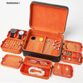 Fine PU Leather Portable Jewelry Box Special Suitcase for Business Customization Exhibition Jewellery Box