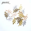 YuenZ Antique Silver Plated Tree Leaf Charms Pendant:DIY for Bracelet Necklace Jewelry Accessories 24*11mm Q378