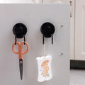 TAILI 5KG Black Kitchen Storage Hook Waterproof Wall Mounted Suction Cup Vacuum Hook Black Suction Cup for Wall Mounted Kitchen
