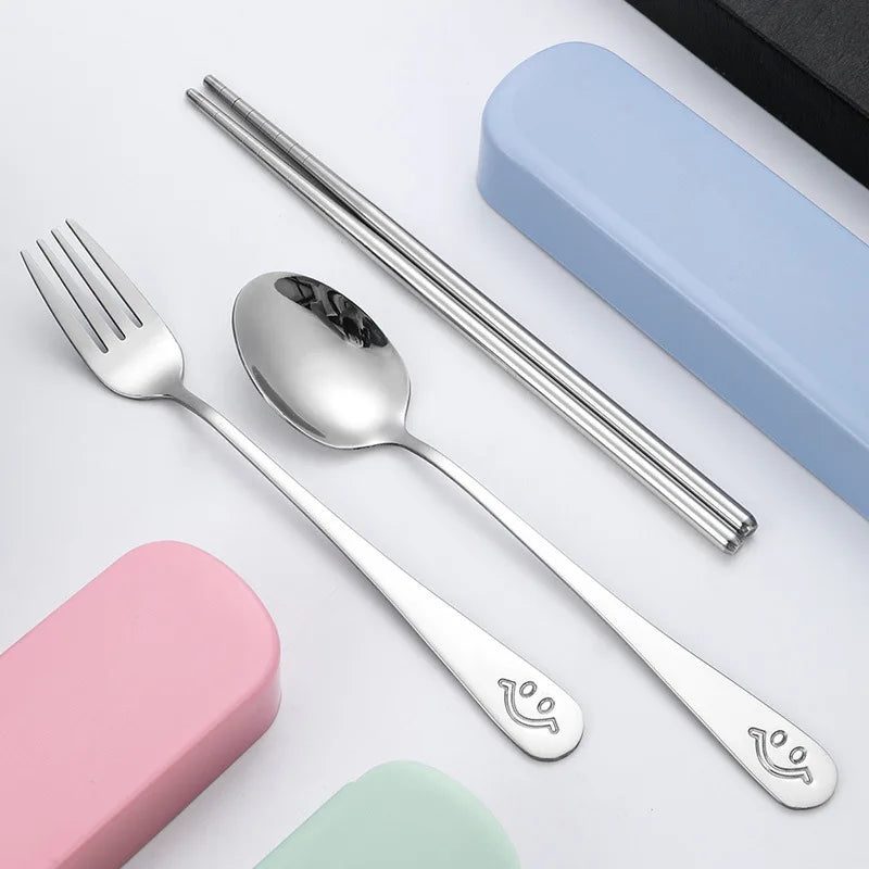 Best Selling Product Camping Stainless Steel  Flatware Set Fork Knife and Spoon Set
