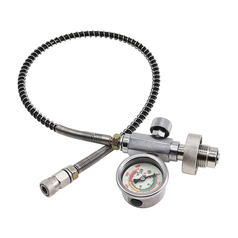 HPA Compressed Air Filling Station Refill Charging Adapter Scba Diving Tank G5/8 DIN 300 Bar Adaptor for Paintball or Diving