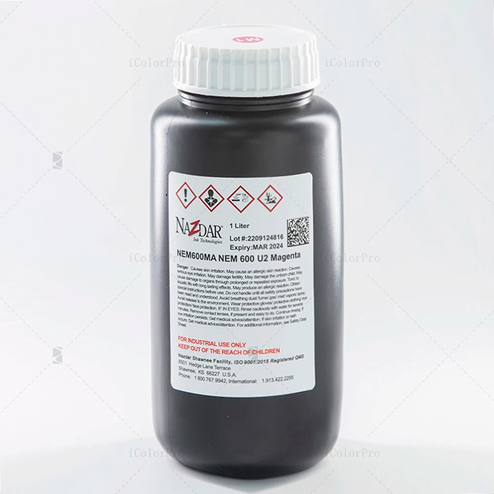 Reliable Nazdar UV NEM600 Ink for Epson DX5 DX7 XP600 I3200 Printheads Versatile Applications