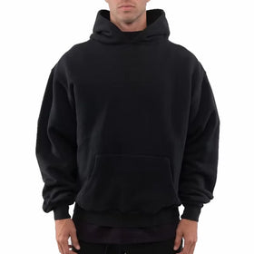 Blank Men's 100% Cotton Thick Heavy Weight Oversized Lined Hoodies Sweatshirts Custom Print Logo French Terry Fleece Winter