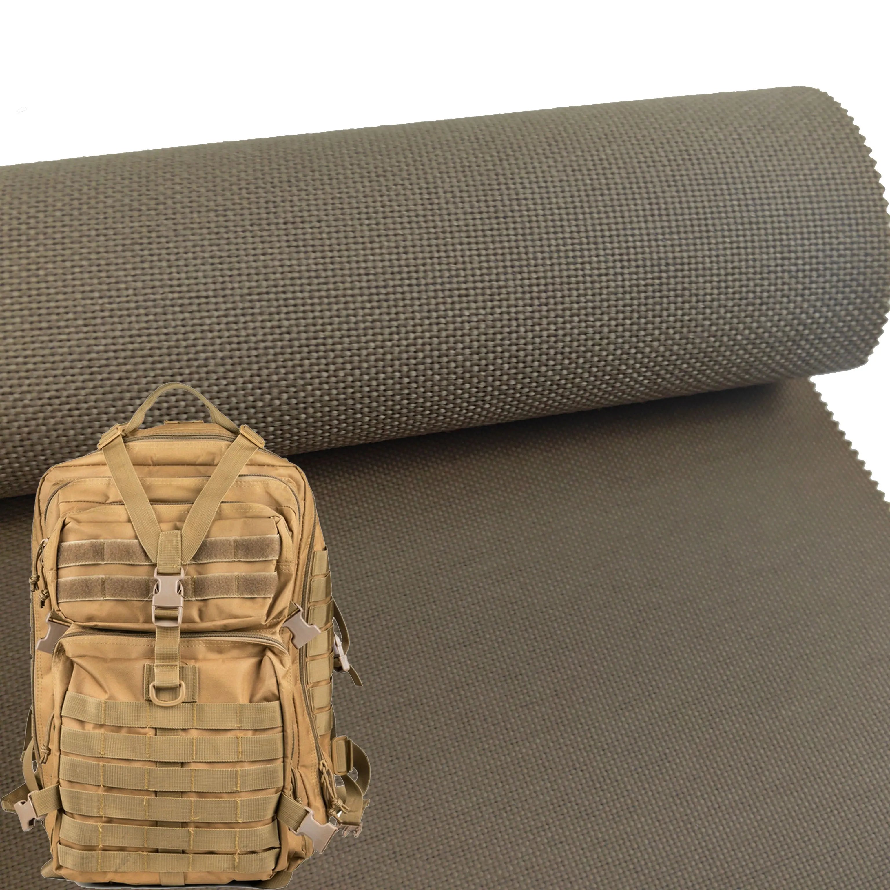 Coyote Brown Ballistic 1000D Laminate 500D PU Coated Woven Nylon Cordura Fabric for Tactical Gear Garment & Home Textile