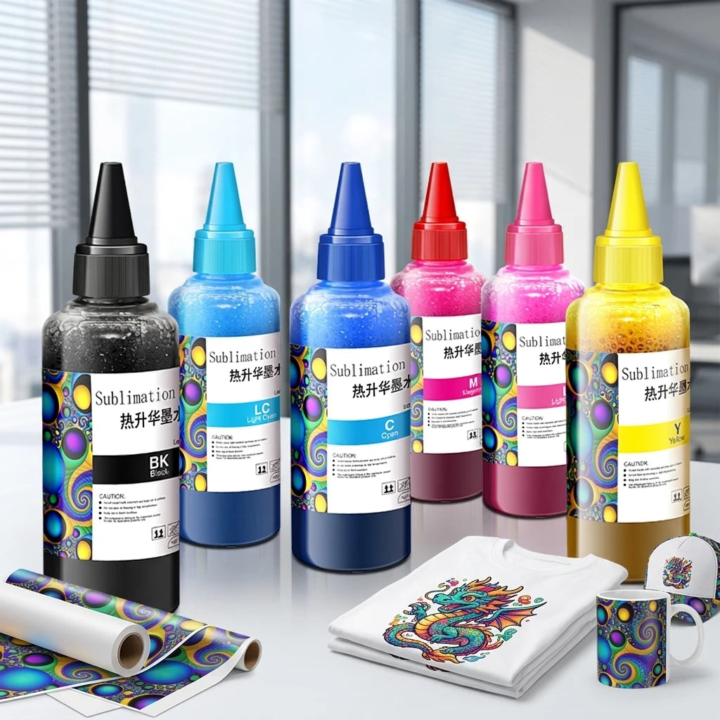 100ml 6 Colors Dye Sublimation Ink for Ep L8050 L130 L210 L8058 L1250 Sublimation Printer