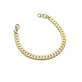 YK Stainless Steel Bracelet Gold Plated Simple Minimalism embossing bracelet Chain Bracelet boy