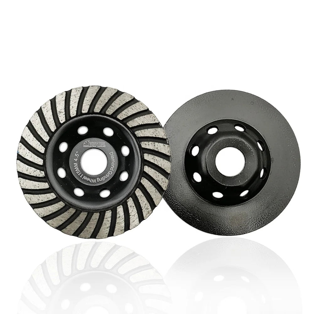 Dia 4''-7'' Sintered Turbo Segment Diamond Cup Grinding Polishing Wheel Cutting Disc for Floor Concrete Granite Marble Brick