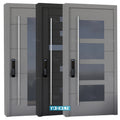 China Top Manufacture Customized Exterior Modern Cast Aluminum Pivot Front Door for Sale Reinforced Exterior Front Door