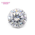 1ct 2ct Decagon Shaped Round Moissanite Stones for Ring Earrings Jewelry Making Wholesale Price Synthetic Loose Moissanites Gems