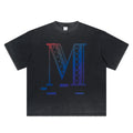 Streetwear High Quality Blank Washed Vintage Crew Neck T Shirts Custom Logo 100% Heavy Cotton Boxy Acid Wash Print T Shirt