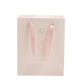 Cheap Custom Printed Luxury Retail Pink Paper Shopping Bag Color Low Cost Paper Bag Supplier Pink Paper Bag With Your Own Logo