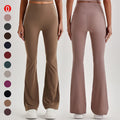 2026 New Arrival High Waist Bell Bottom Yoga Pants Gym Workout Butt Lift Wide Leg Flared Yoga Tummy Control Leggings for Women