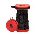 Portable Traditional Convertible Hiking Collapsible Telescopic Retractable Lightweight Plastic Folding Stool for Outdoor Camping