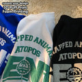 Wholesale Custom 3D Silk Screen Printed Breathable Eco-Friendly 100% Cotton Casual Long O-Neck Plus Size Oversized Men's