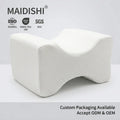 Resilience Memory Foam Healthy Knee & Leg Support Pillow for Side/Back Sleepers Pregnancy Relief & Sciatic Pain Airplane Use