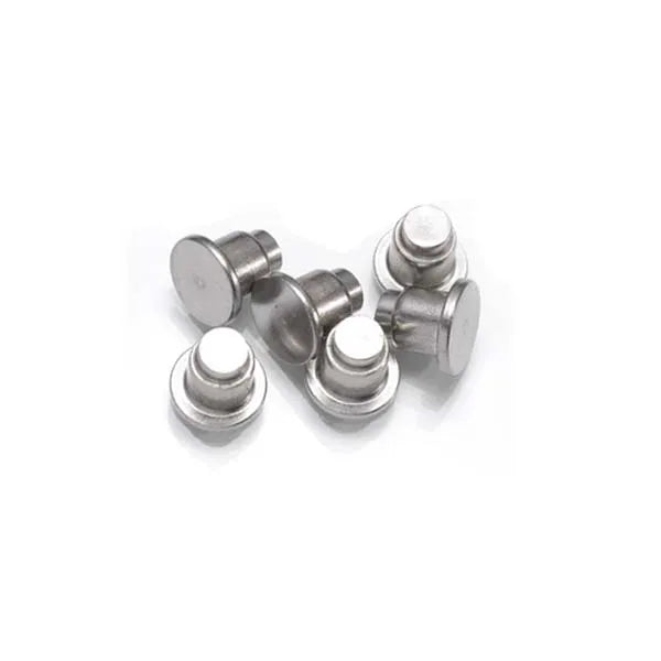 Customized Logo Flat Head Carbon Steel and Stainless Steel Plain  Step Tubular Shoulder Rivet Semi Tubular Shoulder Rivet